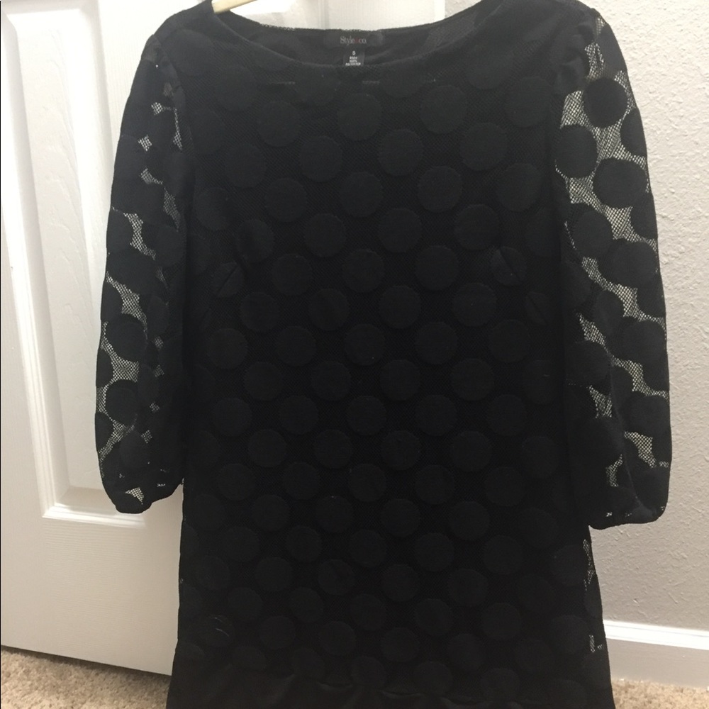 Black short dress